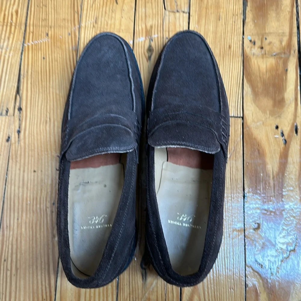 Brooks Brothers Men Brown Suede Loafers 10.5 D - Picture 4 of 10